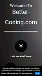 Mobile Screenshot of better-coding.com